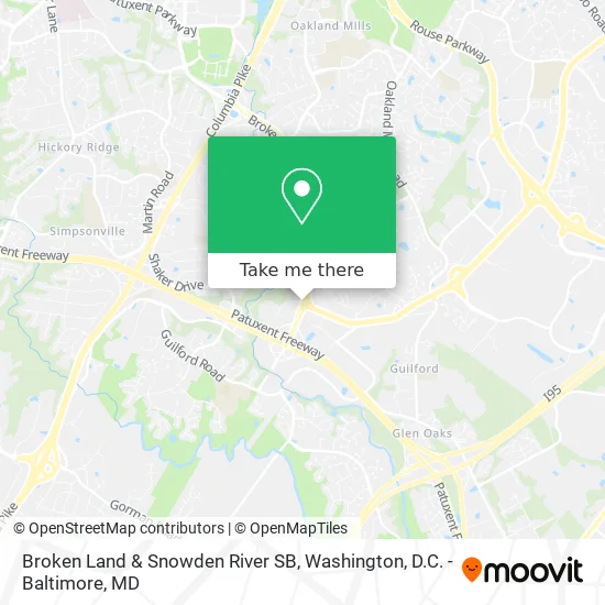 Mapa de Broken Land & Snowden River SB