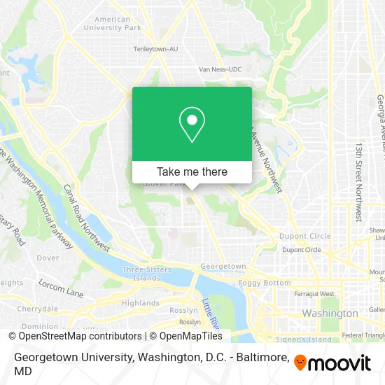 Georgetown University map