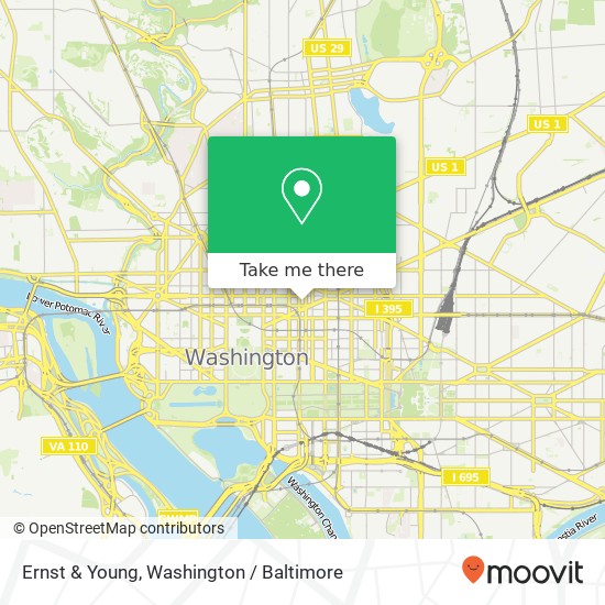 Ernst & Young, 1101 New York Ave NW map