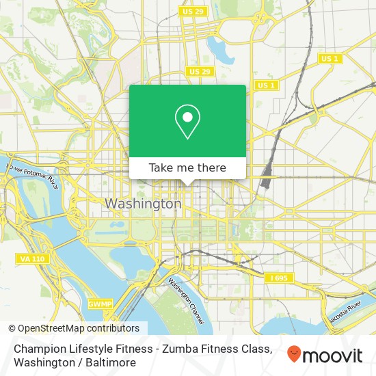 Champion Lifestyle Fitness - Zumba Fitness Class map