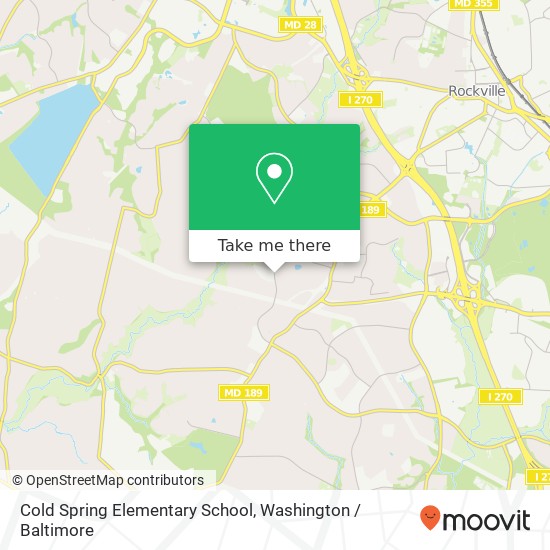 Mapa de Cold Spring Elementary School, 9201 Falls Chapel Way