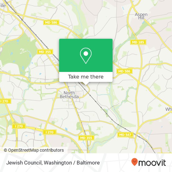 Mapa de Jewish Council, 11820 Parklawn Dr