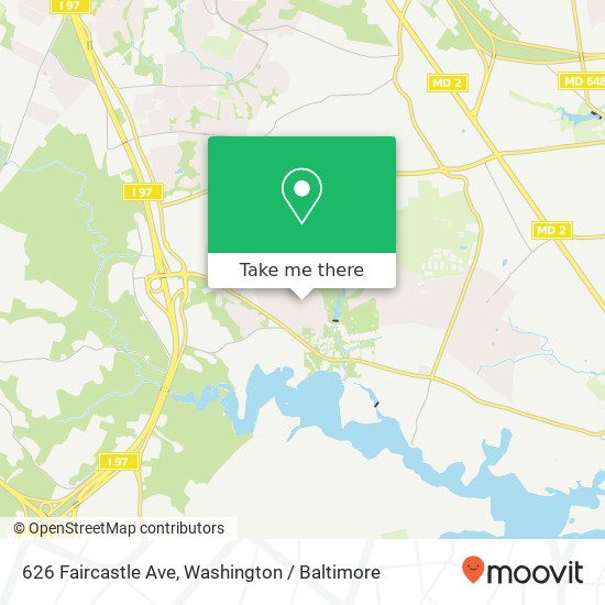 Mapa de 626 Faircastle Ave, Severna Park, MD 21146