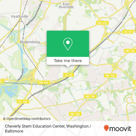 Mapa de Cheverly Stem Education Center, Forest Rd