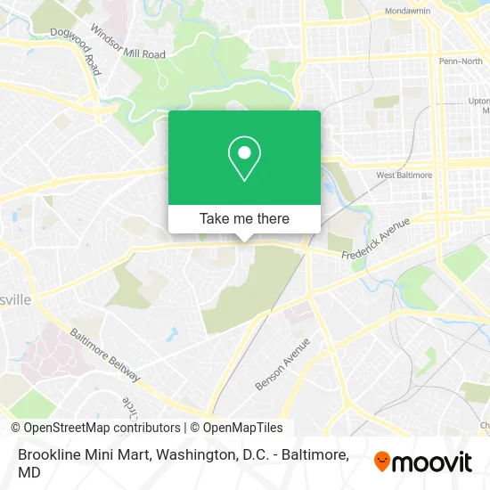 Brookline Mini Mart map