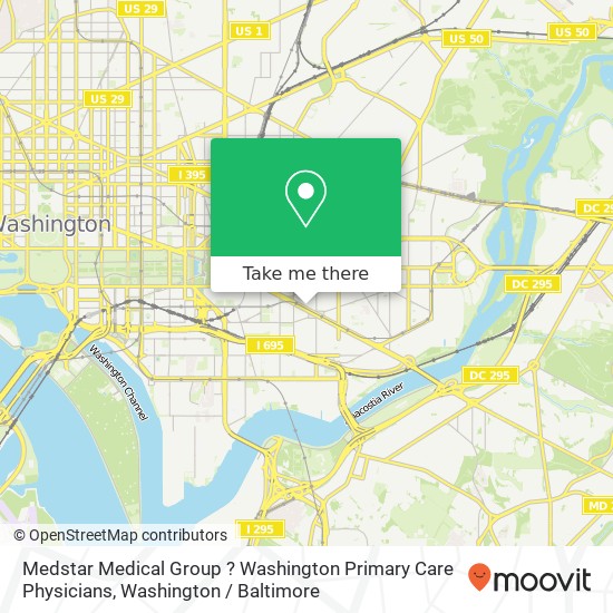 Mapa de Medstar Medical Group ? Washington Primary Care Physicians, 660 Pennsylvania Ave SE