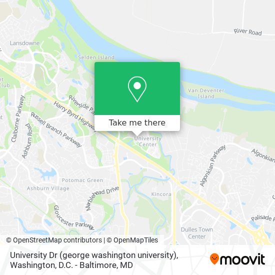 University Dr (george washington university) map