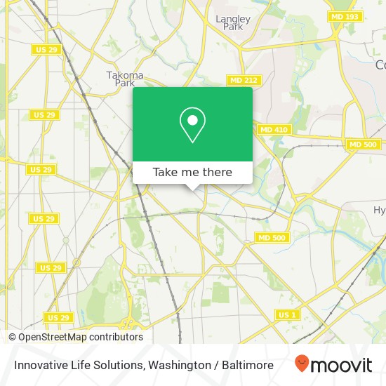 Mapa de Innovative Life Solutions, 5306 Eastern Ave NE
