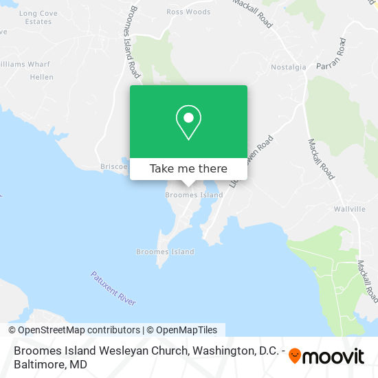 Broomes Island Wesleyan Church map