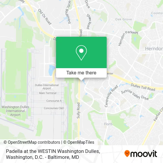 Mapa de Padella at the WESTIN Washington Dulles