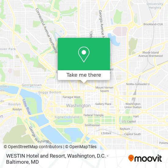WESTIN Hotel and Resort map