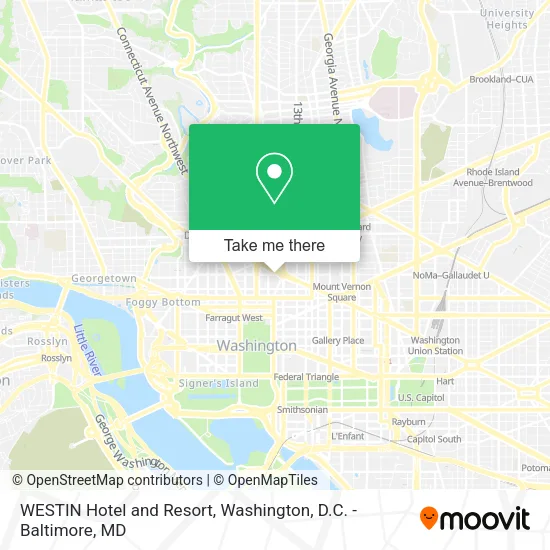 Mapa de WESTIN Hotel and Resort