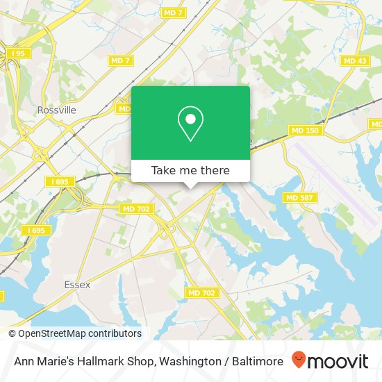 Mapa de Ann Marie's Hallmark Shop, 157 Orville Rd