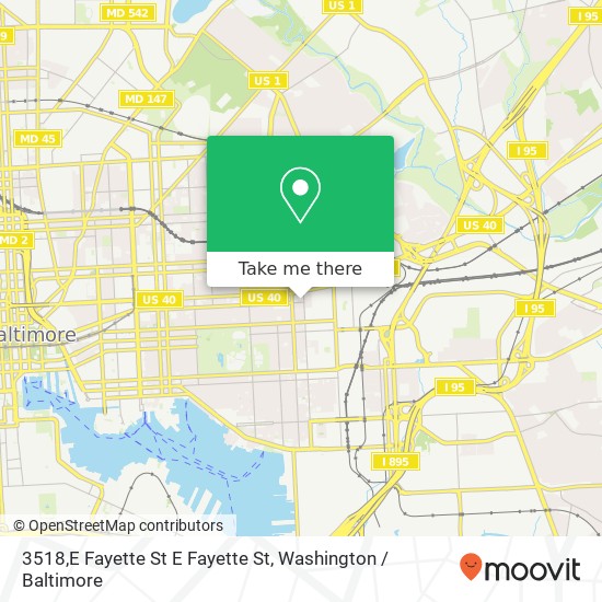 3518,E Fayette St E Fayette St, Baltimore, MD 21224 map