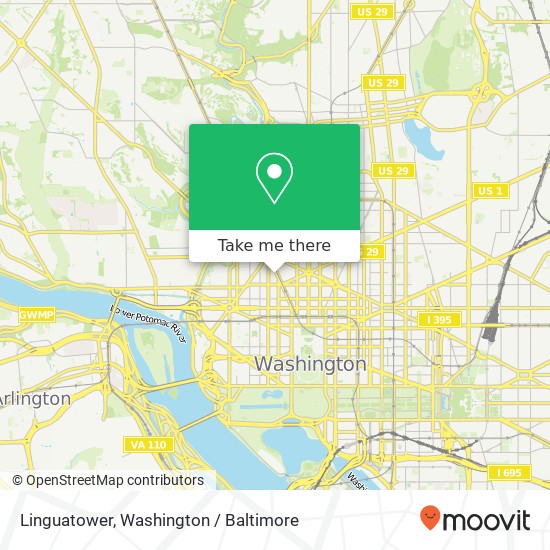 Linguatower, 1250 Connecticut Ave NW map