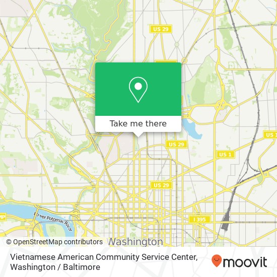 Mapa de Vietnamese American Community Service Center, 2437 15th St NW