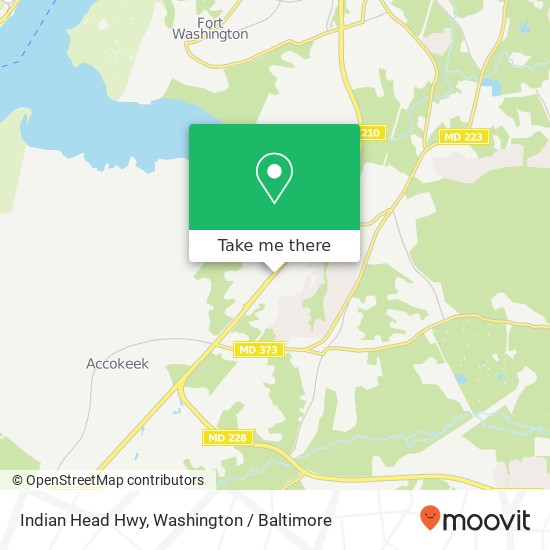 Mapa de Indian Head Hwy, Accokeek, MD 20607