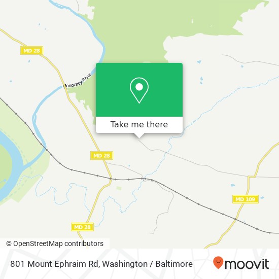 801 Mount Ephraim Rd, Dickerson, MD 20842 map