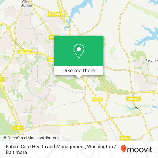 Mapa de Future Care Health and Management, 8028 Ritchie Hwy
