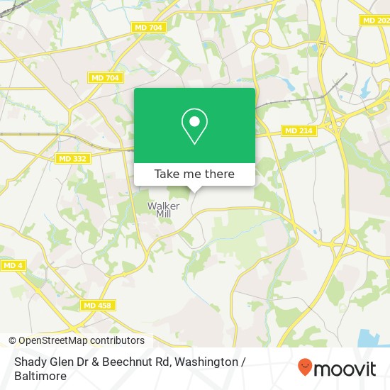 Shady Glen Dr & Beechnut Rd map