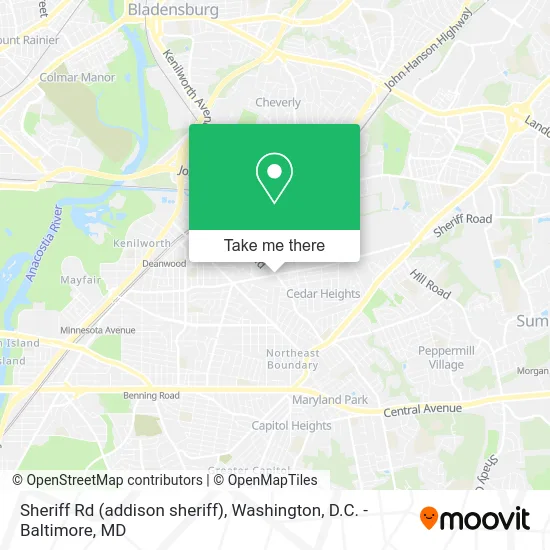 Sheriff Rd (addison sheriff) map