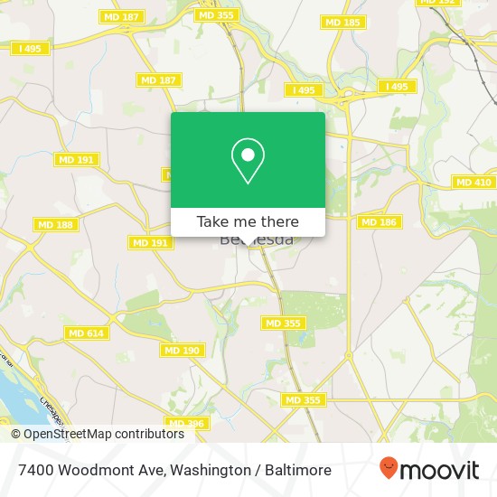 7400 Woodmont Ave, Bethesda, MD 20814 map