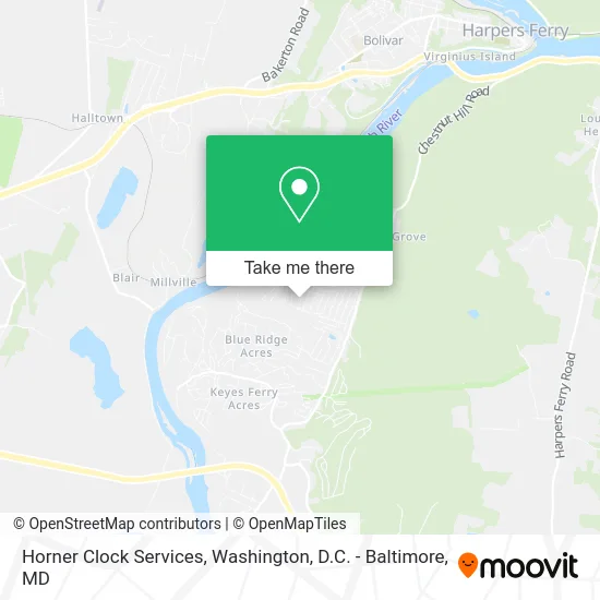 Horner Clock Services map