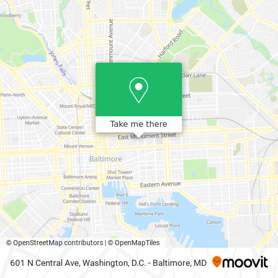 601 N Central Ave map