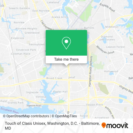 Touch of Class Unisex map