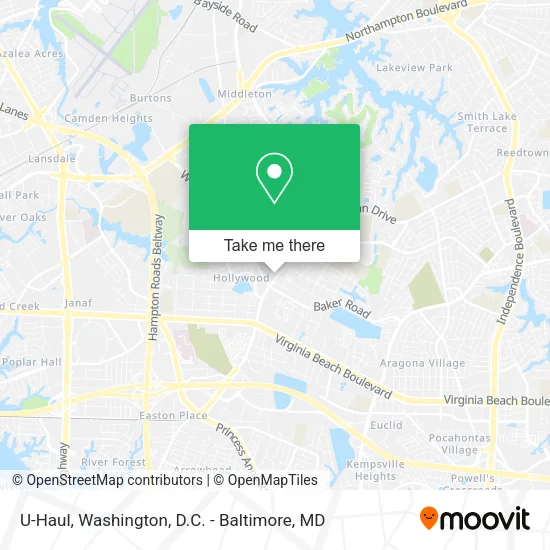 Mapa de U-Haul