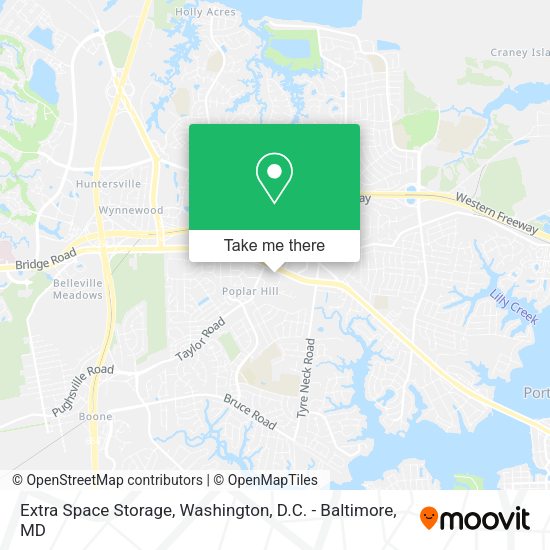 Extra Space Storage map