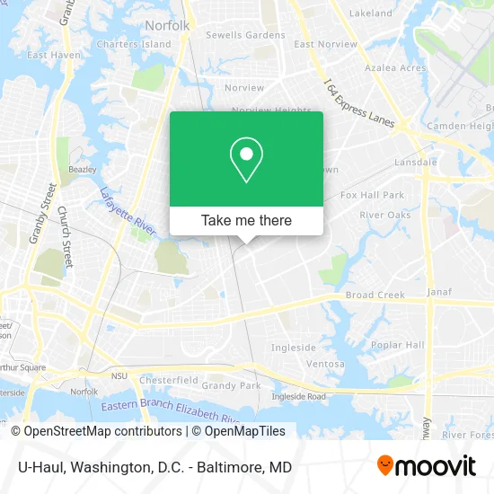 Mapa de U-Haul
