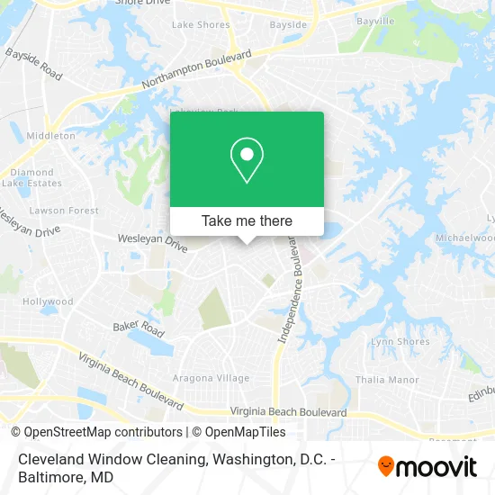 Cleveland Window Cleaning map