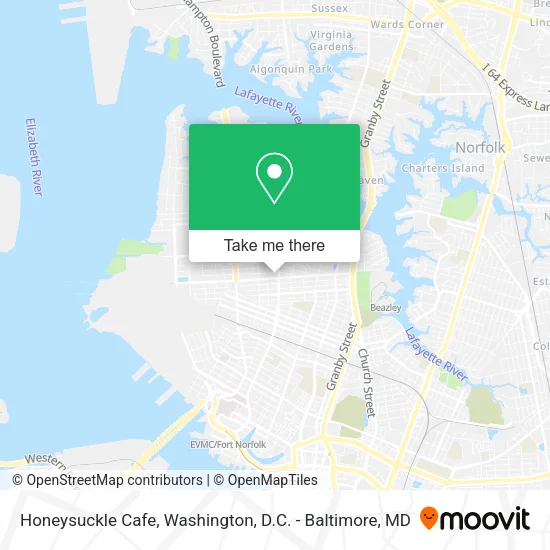 Mapa de Honeysuckle Cafe