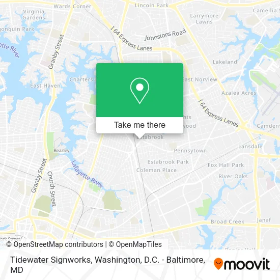 Mapa de Tidewater Signworks