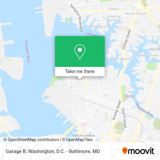 Garage B map