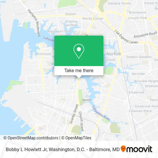 Mapa de Bobby L Howlett Jr