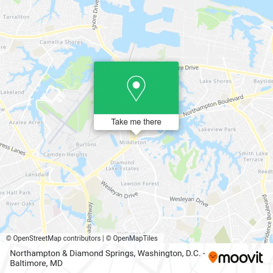 Northampton & Diamond Springs map