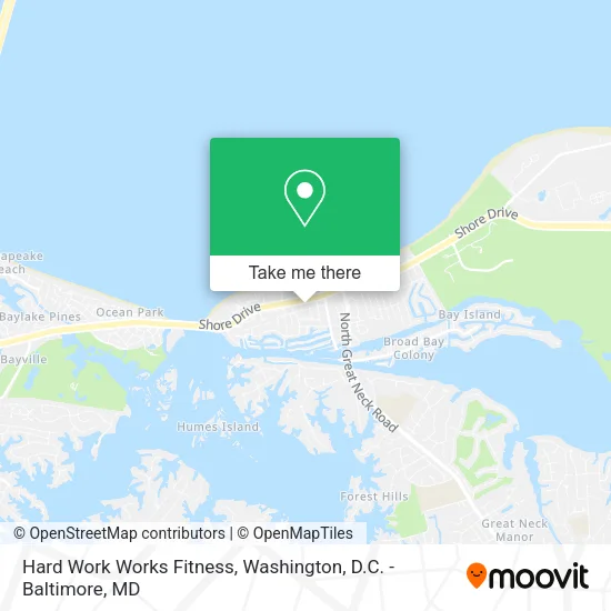 Mapa de Hard Work Works Fitness