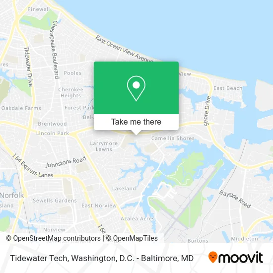 Mapa de Tidewater Tech