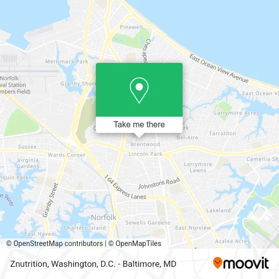 Znutrition map