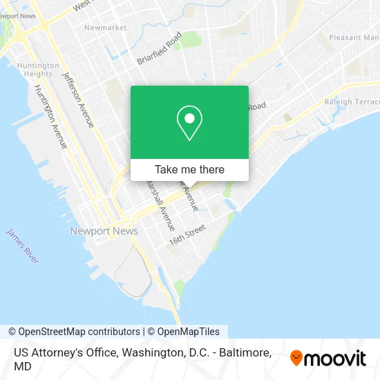 Mapa de US Attorney's Office