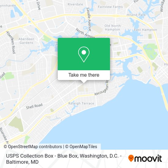 USPS Collection Box - Blue Box map