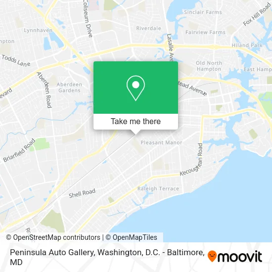 Mapa de Peninsula Auto Gallery