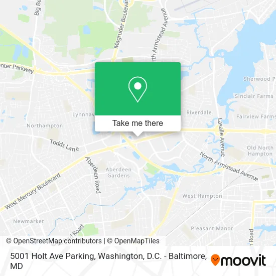 5001 Holt Ave Parking map