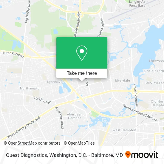 Quest Diagnostics map
