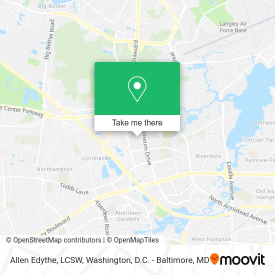 Allen Edythe, LCSW map