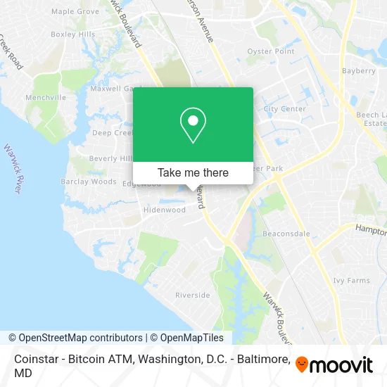 Mapa de Coinstar - Bitcoin ATM