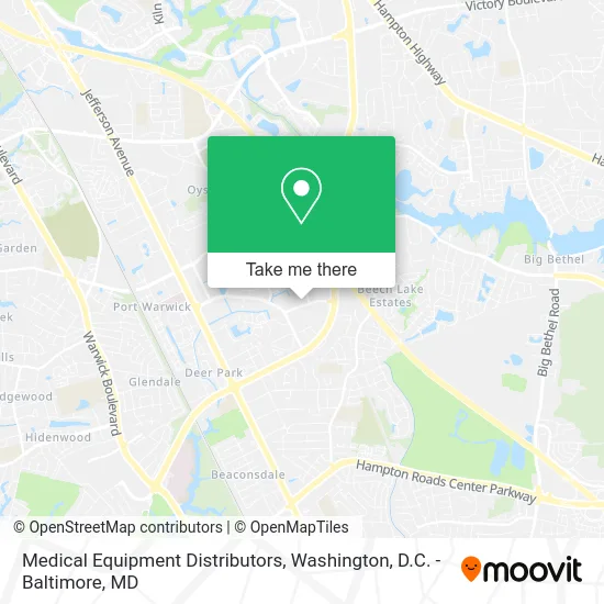 Medical Equipment Distributors map
