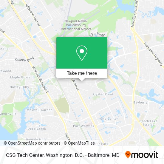 CSG Tech Center map